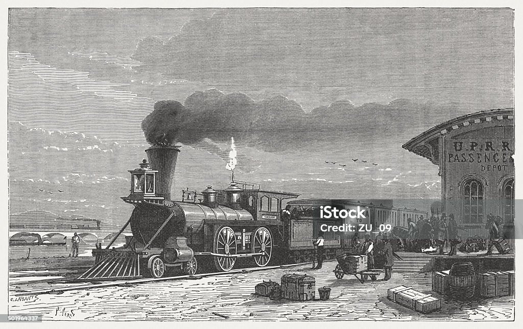 Union Pacific Railroad - Illustration de Révolution industrielle libre de droits