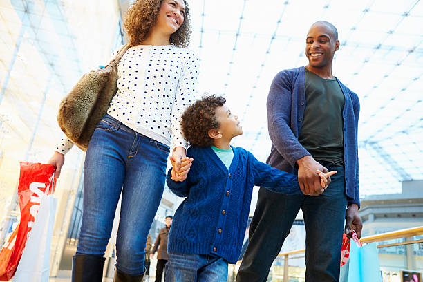 istock Child On Trip To Shopping Mall With Parents 501964363