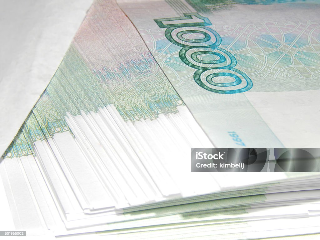 Credit Cash in the envelope for 1000 rubles 2015 Stock Photo