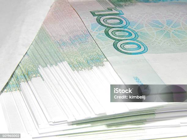 Credit Cash In The Envelope For 1000 Rubles Stock Photo - Download Image Now - 2015, Bank Account, Banking