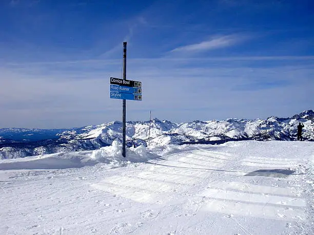 The Mammoth Mountain Ski area is located in Eastern California, along the east side of the Sierra Nevada mountain range in the Inyo National Forest