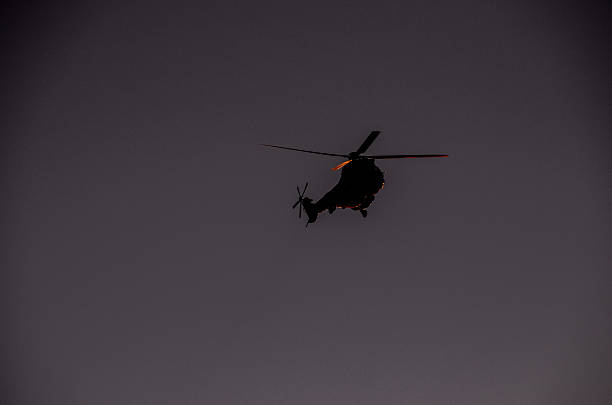 istock Military Helicopter Silhouette 501968436
