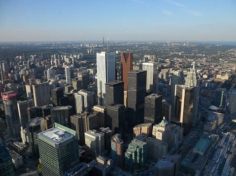 Aerial view of Toronto, Ontario, Canada