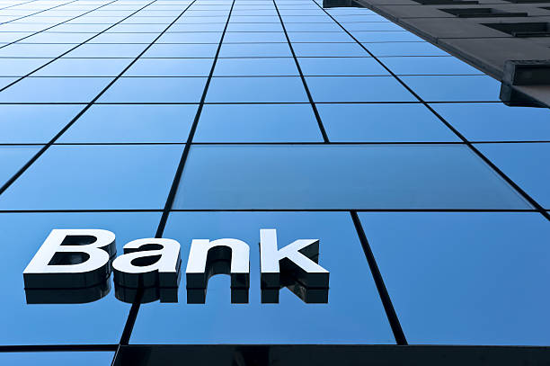 istock Close up a bank sign 501971502
