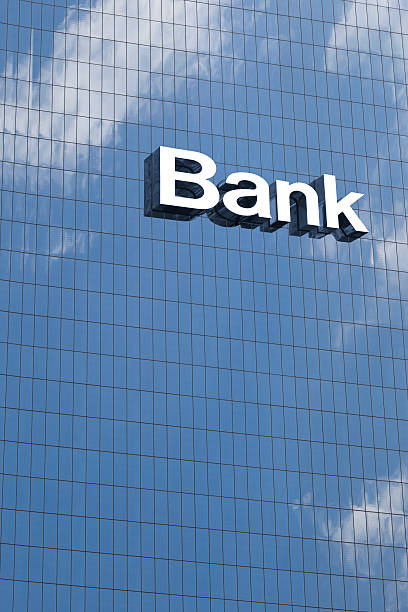 istock Close up a bank sign 501971664