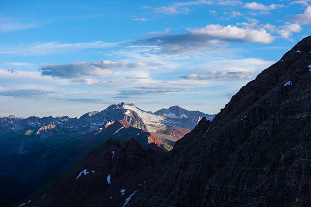 Climbing up Maroon Peak, Colorado Rocky Mountains