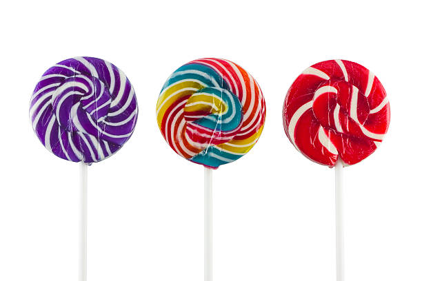 istock Colorful lollipop on white background 501996047