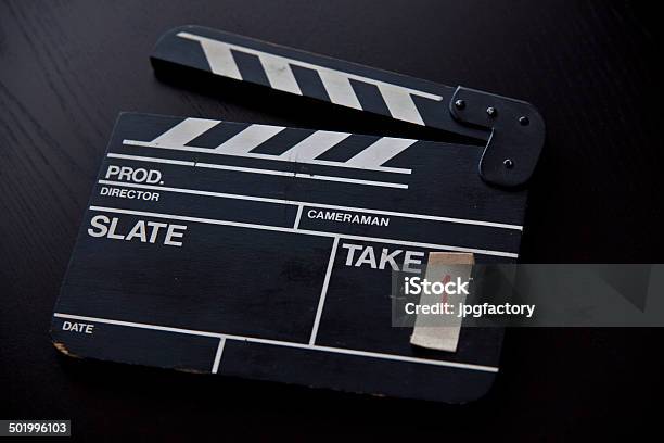 Classic Movie Slate Stock Photo - Download Image Now - Camera Operator, Director, Film Director