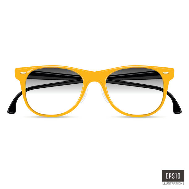 okulary - human eye glass eyesight sunglasses stock illustrations