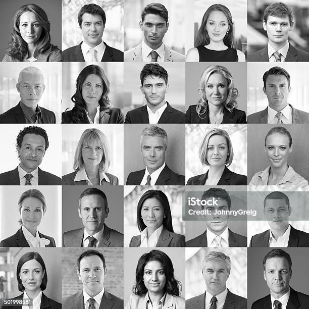 Gesichter Von Business Stockfoto und mehr Bilder von Montage - Composite-Technik - Montage - Composite-Technik, Composite-Technik, Menschliches Gesicht