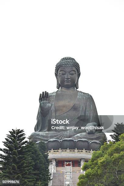 Giant Buddha Hongkong Stock Photo - Download Image Now - 2015, Asia, Blue