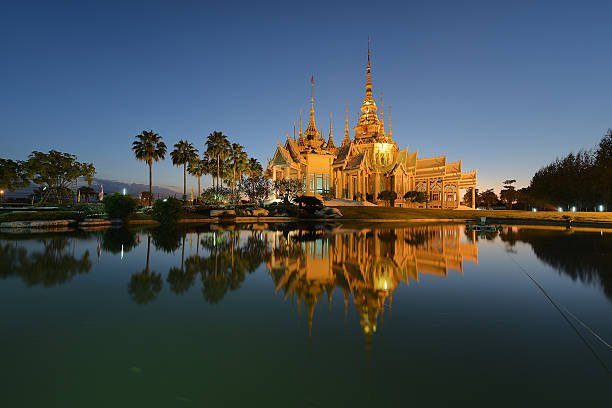 istock Wat Non Kum Korat at twilight 501999264