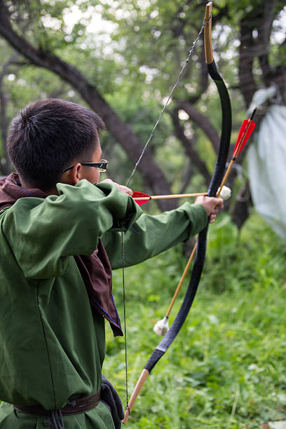 istock Professional target archery, hunting in the forest,  close-up 502000268