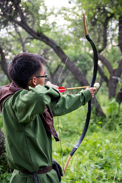 istock Professional target archery, hunting in the forest,  close-up 502000290