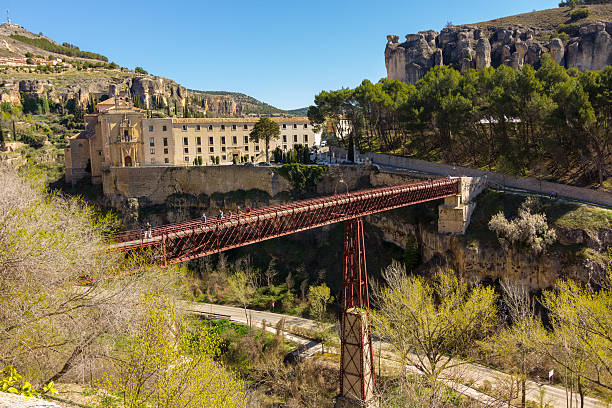 istock famous iron footbridge in the city of Cuenca, Spain 502000310