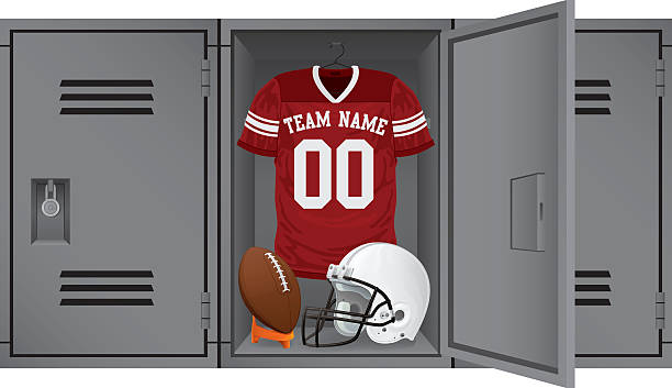 Football Locker Football Locker high school sports stock illustrations