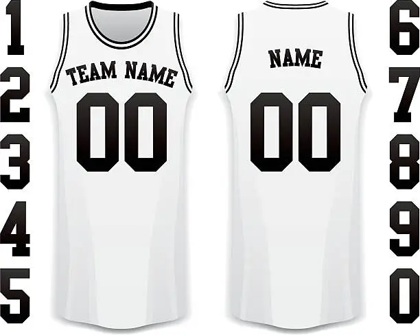 Vector illustration of Basketball Jersey