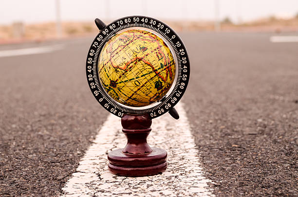 istock Globe Earth on an Asphalt Street 502001114