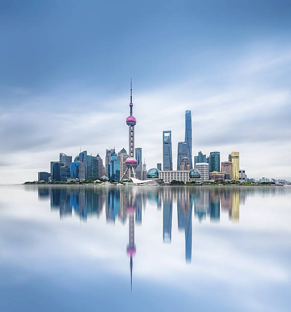 istock Panoramic skyline of Shangha 502001212