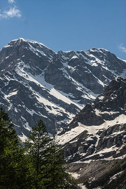 o monte rosa dos alpes - liskamm imagens e fotografias de stock