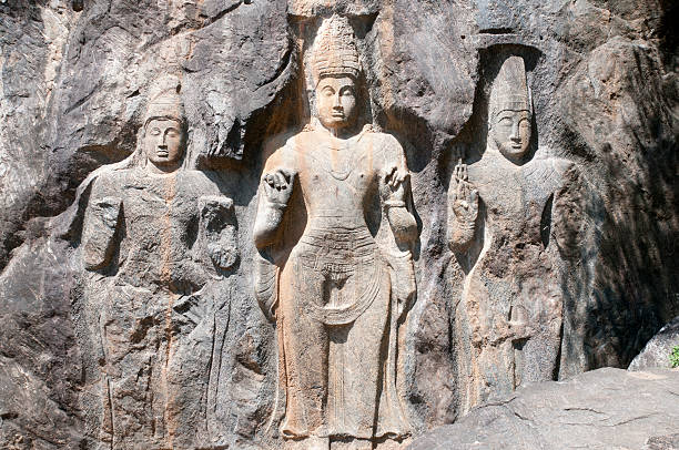 istock Buduruwagala buddhas in Sri Lanka 502002319