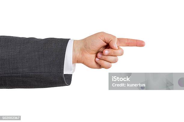 Mans Hand With The Index Finger Stock Photo - Download Image Now