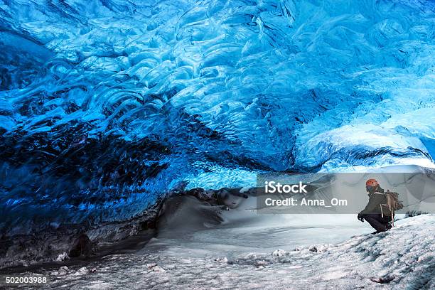 Glacier Ice Cave Of Iceland Stock Photo - Download Image Now - Iceland, Ice Cave, Vatnajokull