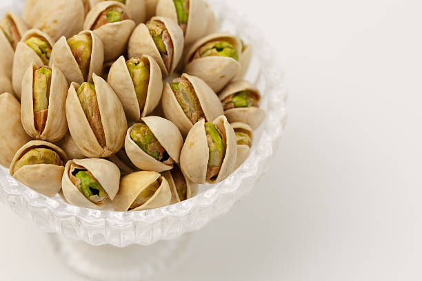 Pistachio nuts, close up