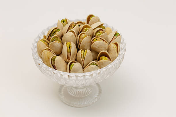 Pistachio nuts, close up