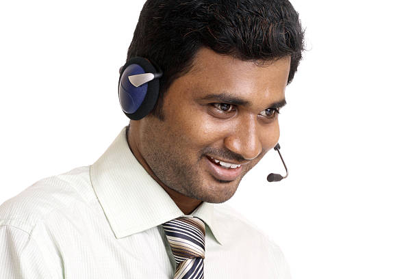 istock Happy Indian young call center executive 502005202