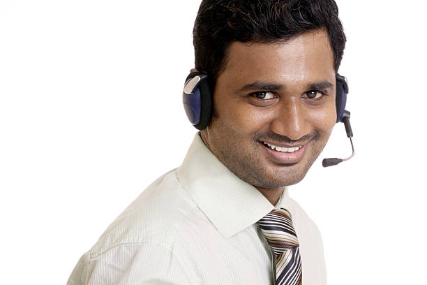 istock Happy Indian young call center executive 502005428