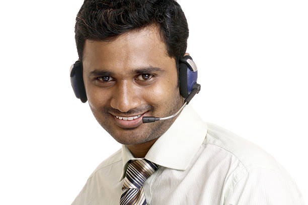 istock Happy Indian young call center executive 502005672