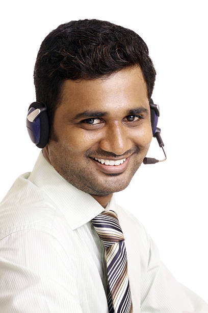 istock Happy Indian young call center executive 502005850