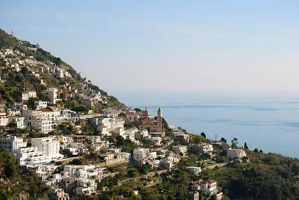 Landscape Conca dei Marini village, Amalfi coast