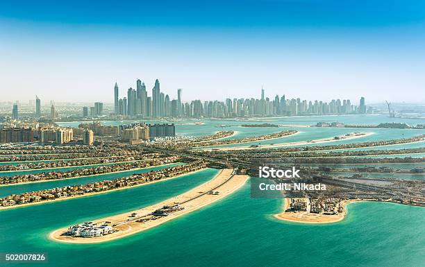 The Palm Jumeirah Dubai Uae Stock Photo - Download Image Now - Dubai, Palm Jumeirah, Palm Tree