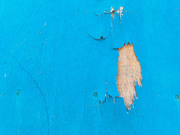istock Old blue and brown wood wall 502014300