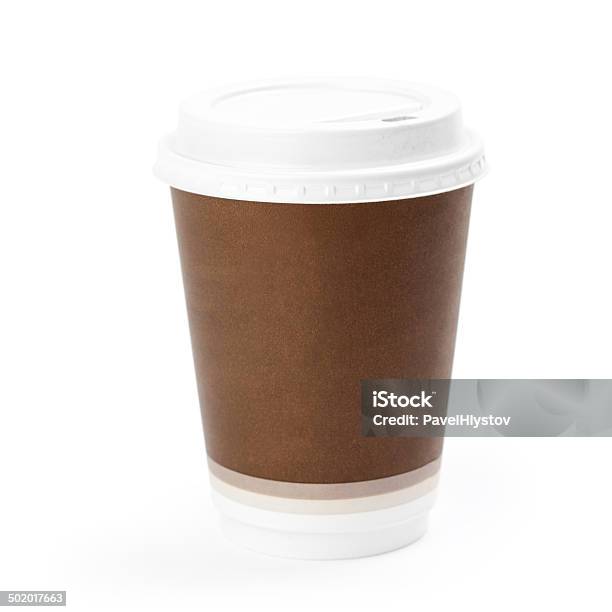 Nahaufnahme Eines Wegwerfprodukt Kaffeetasse Isoliert Auf Weißem Hintergrund Stockfoto und mehr Bilder von Behälter