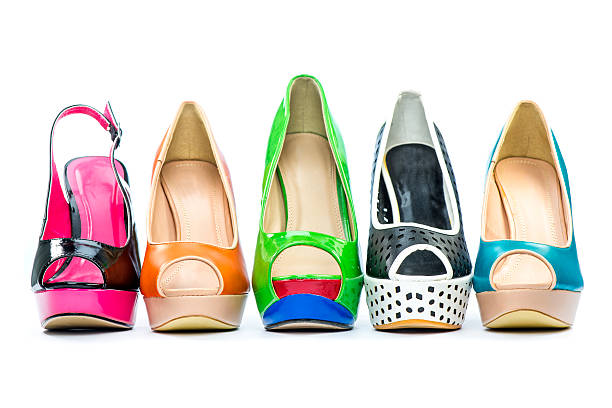 istock Various High Heels Shoes for summer with peep toe 502017705