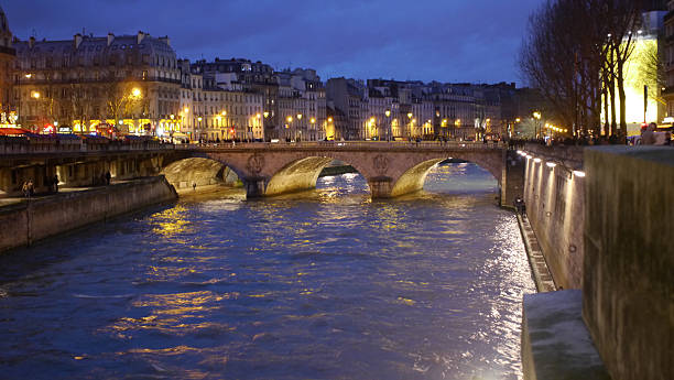 istock Paris At Night Overlooking the Seine River 502018679