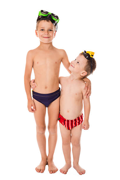 istock Two boys in diving masks 502019277