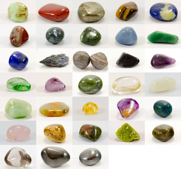 istock Collection of semi-precious stones 502020293