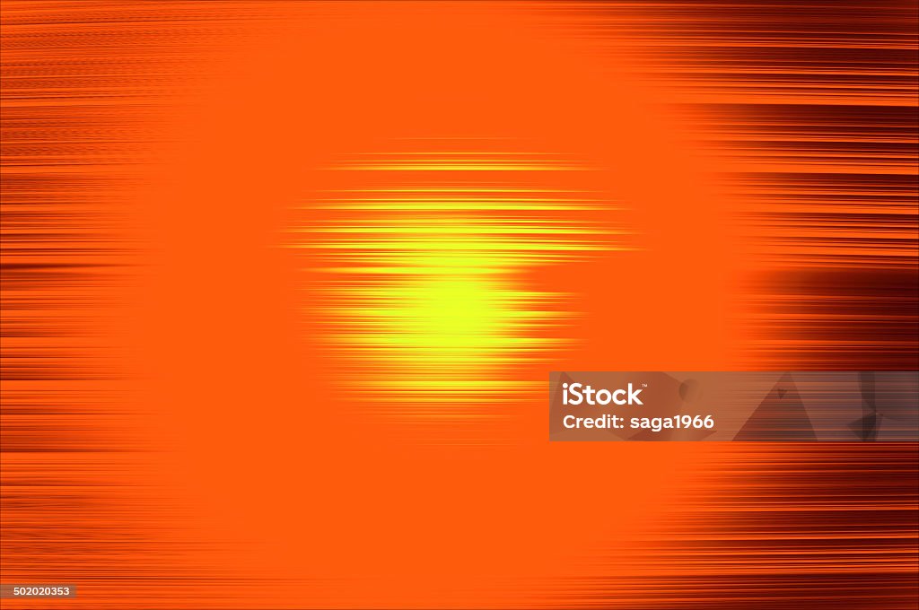 Stellar wind - orange supernova burning. Streaking pattern with the glowing center. Orange Background Stock Photo