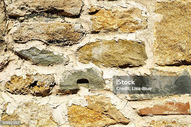 Brown Stone Grunge Wall Background Stock Photo - Download Image Now - Ancient, Architecture, Backgrounds