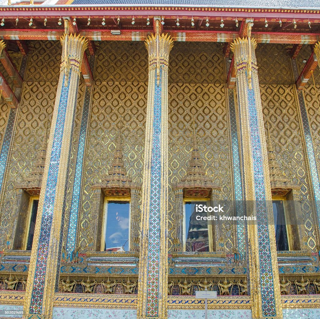 Wat Pra Kaew Grand palace de Bangcoc - Foto de stock de Anjo royalty-free