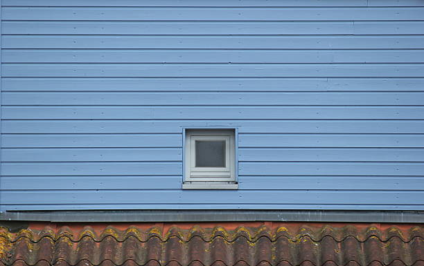 istock Window In Blue Wooden Wall 502023027