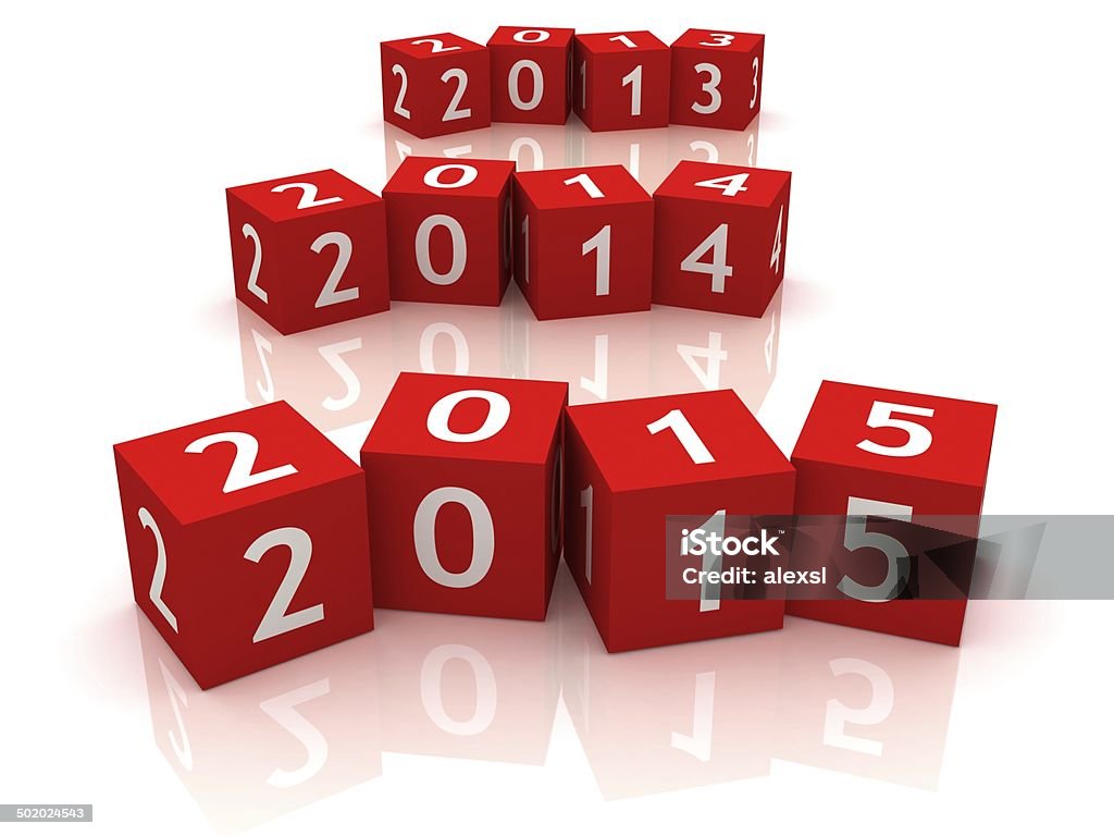 New Year 2015  2014 Stock Photo