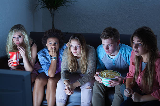 istock Youth Group in Suspends Watching TV Together 502025371
