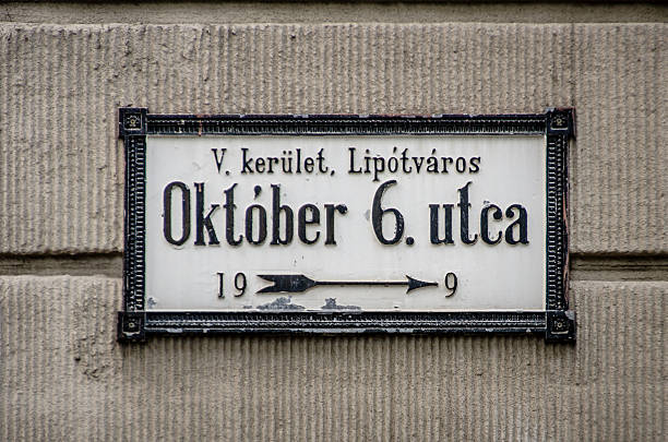 október 6. utca - 6th street - fotografias e filmes do acervo