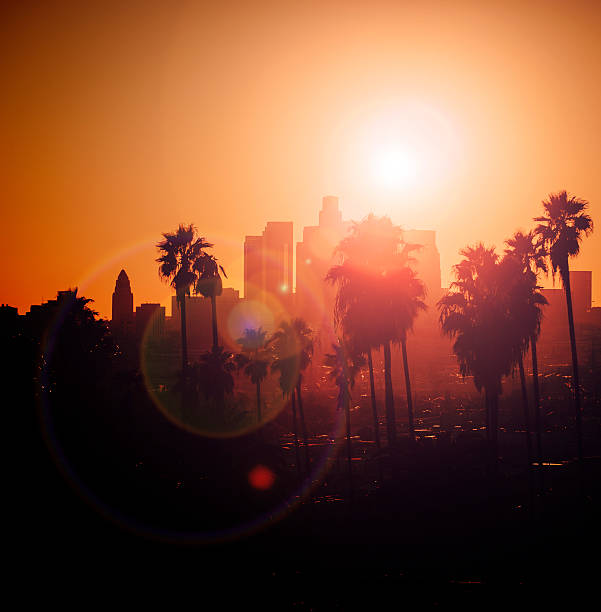 istock Downtown Los Angeles photographed at sunset 502034623