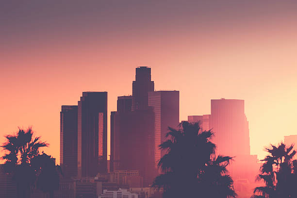 istock Downtown Los Angeles photographed at sunset 502034633